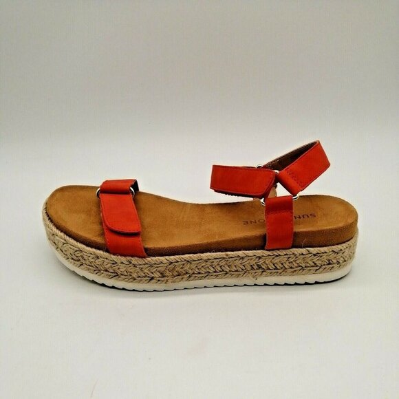 Sun Stone Shoes - Sun Stone Womens Rylaan Espadrille Platform Sandal  7.5 M